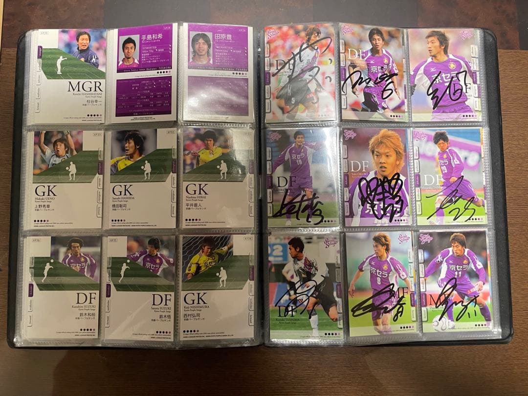 京都サンガのサイン入りカード