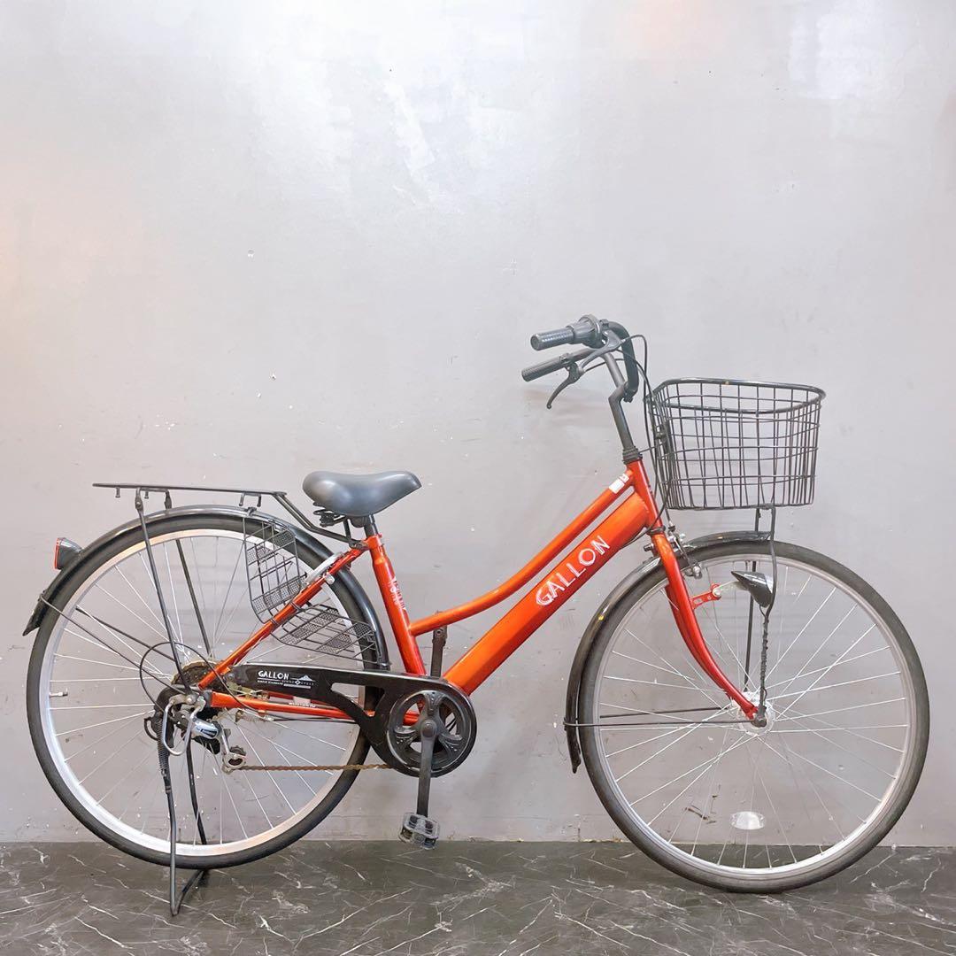 【978】《限定》一般車 ママチャリ GALLON レッド 27インチ