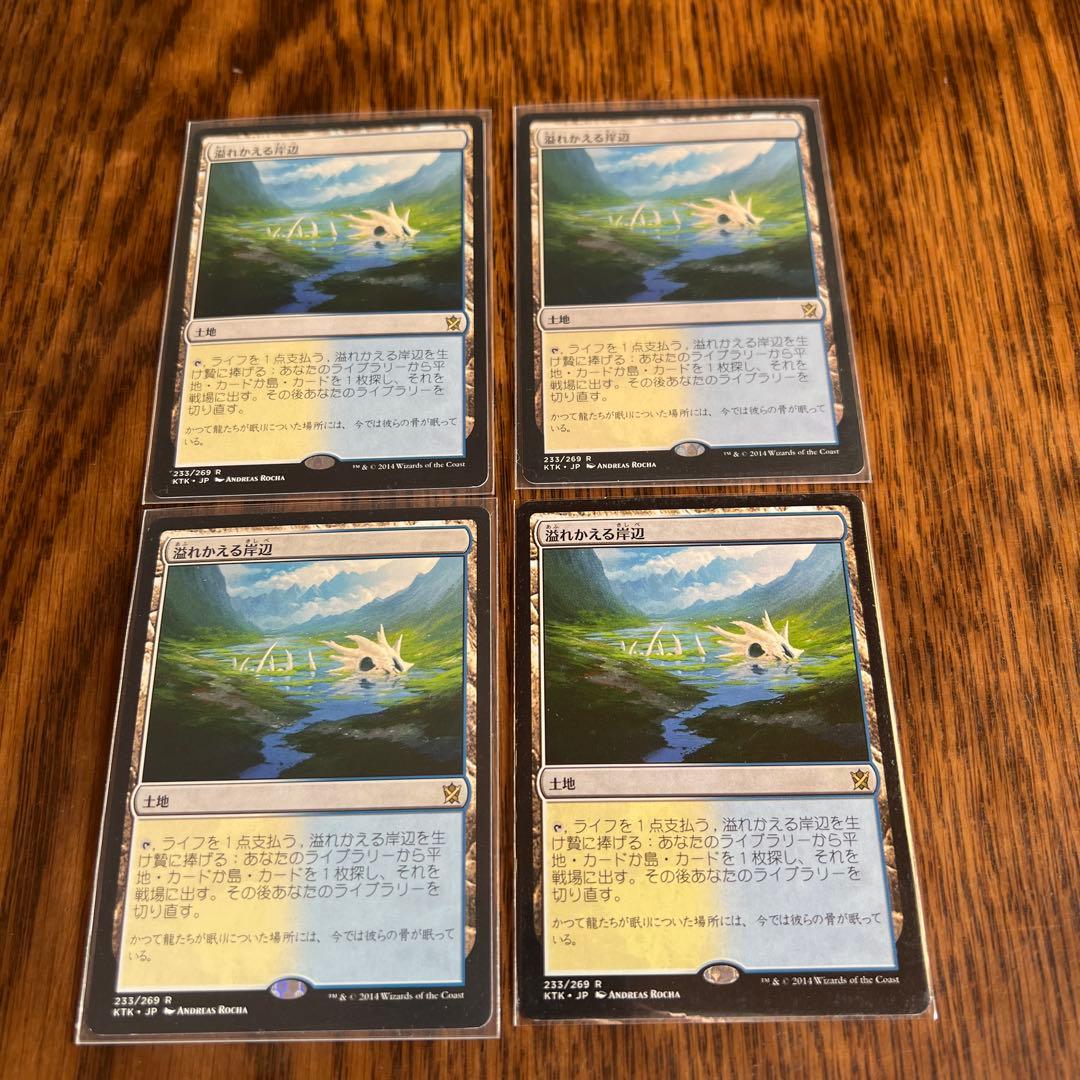 溢れかえる岸辺 4枚セット 日本語