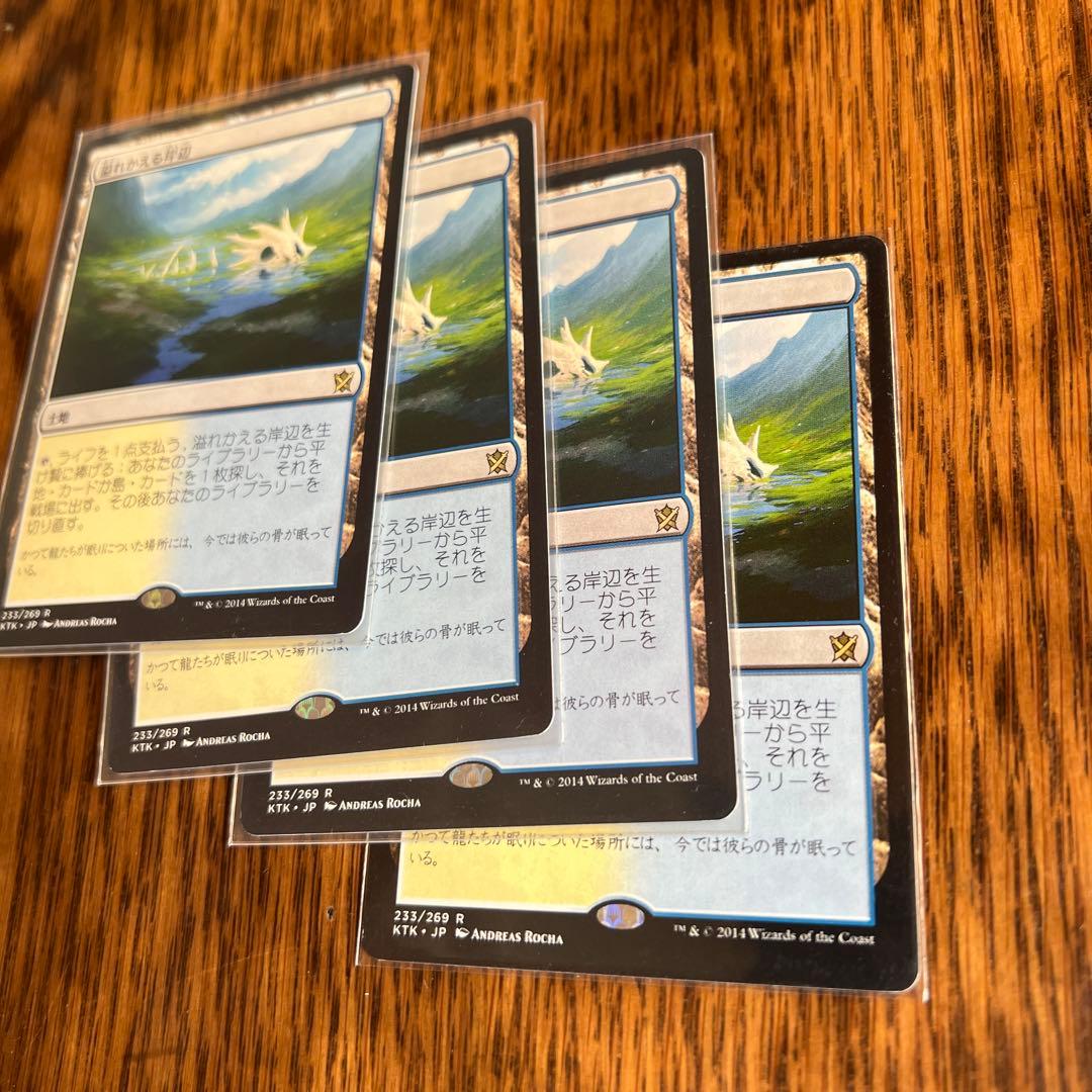 溢れかえる岸辺 4枚セット 日本語