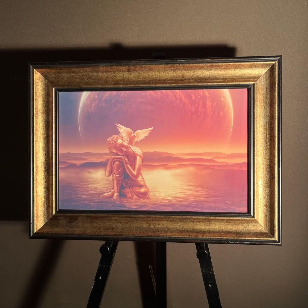 キャンバスプリント 天佛 絵画 額付き インテリア