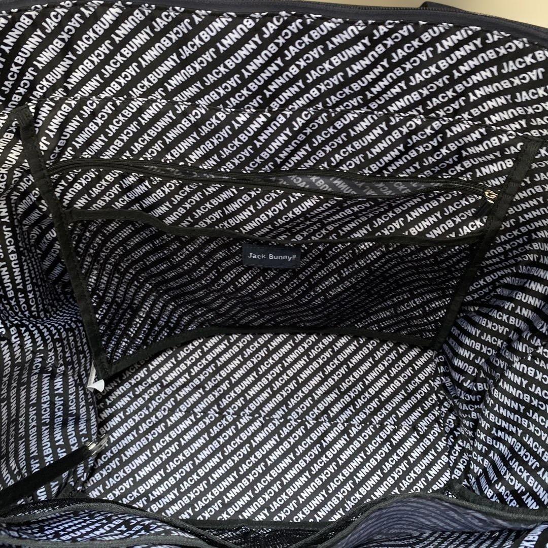 ジャックバニーロッカーバッグ、ネイビー/白