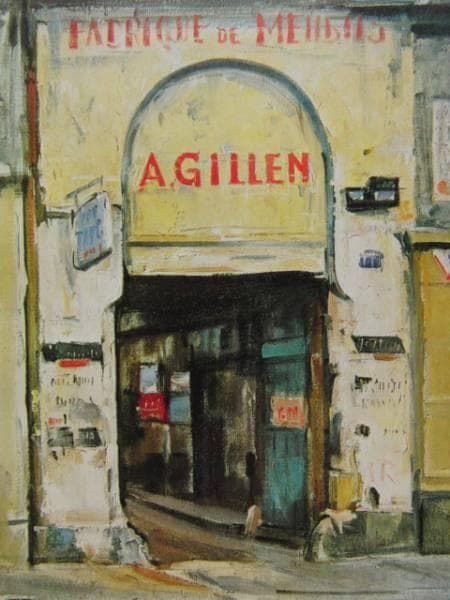 荻須 高徳、ジレンの入口、希少画集より、新品高級額装付