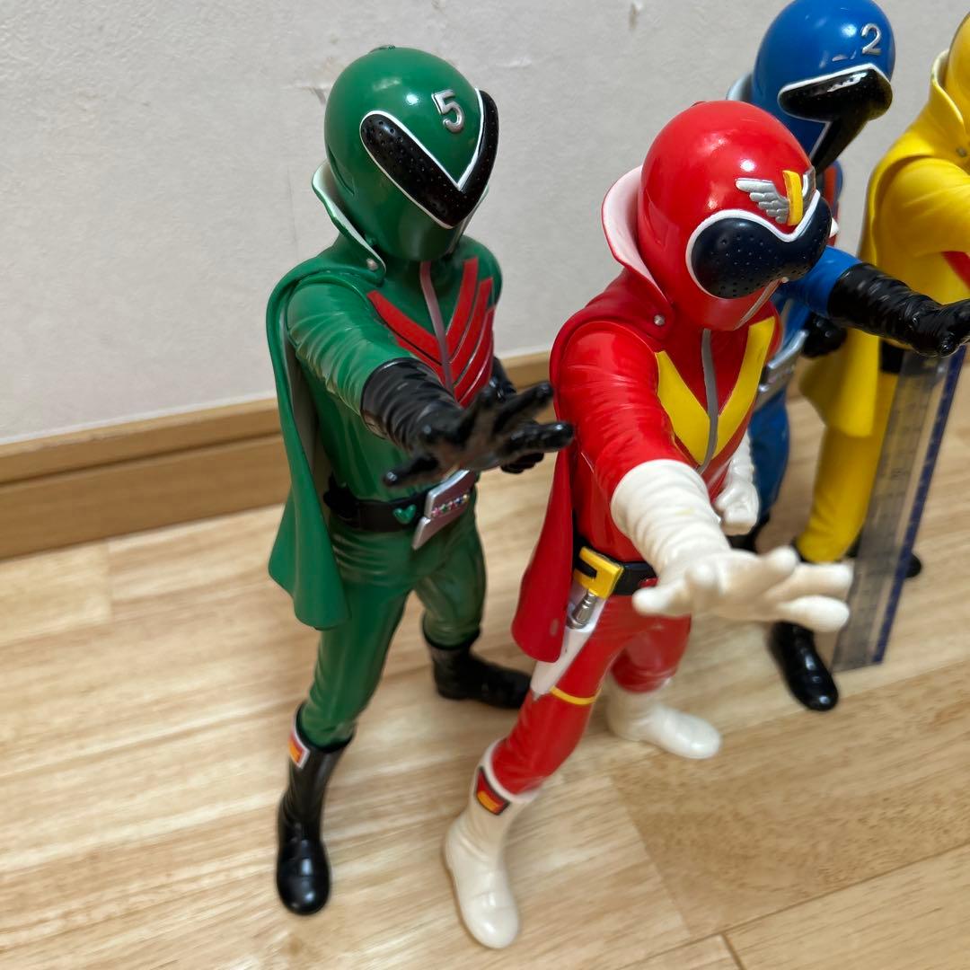 ゴレンジャー　ビックサイズ　ソフビフィギュア　まとめ売り　約30cm