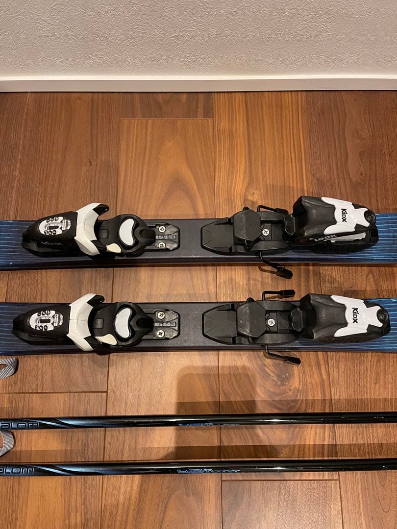 HART QUEST RC 子供用スキー板 128㎝　ストック90㎝ 2点セット