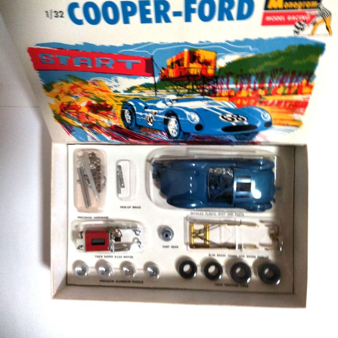 ［レア］60年代モノグラム1/32クーパーフォード　スロットカー組み立てキット
