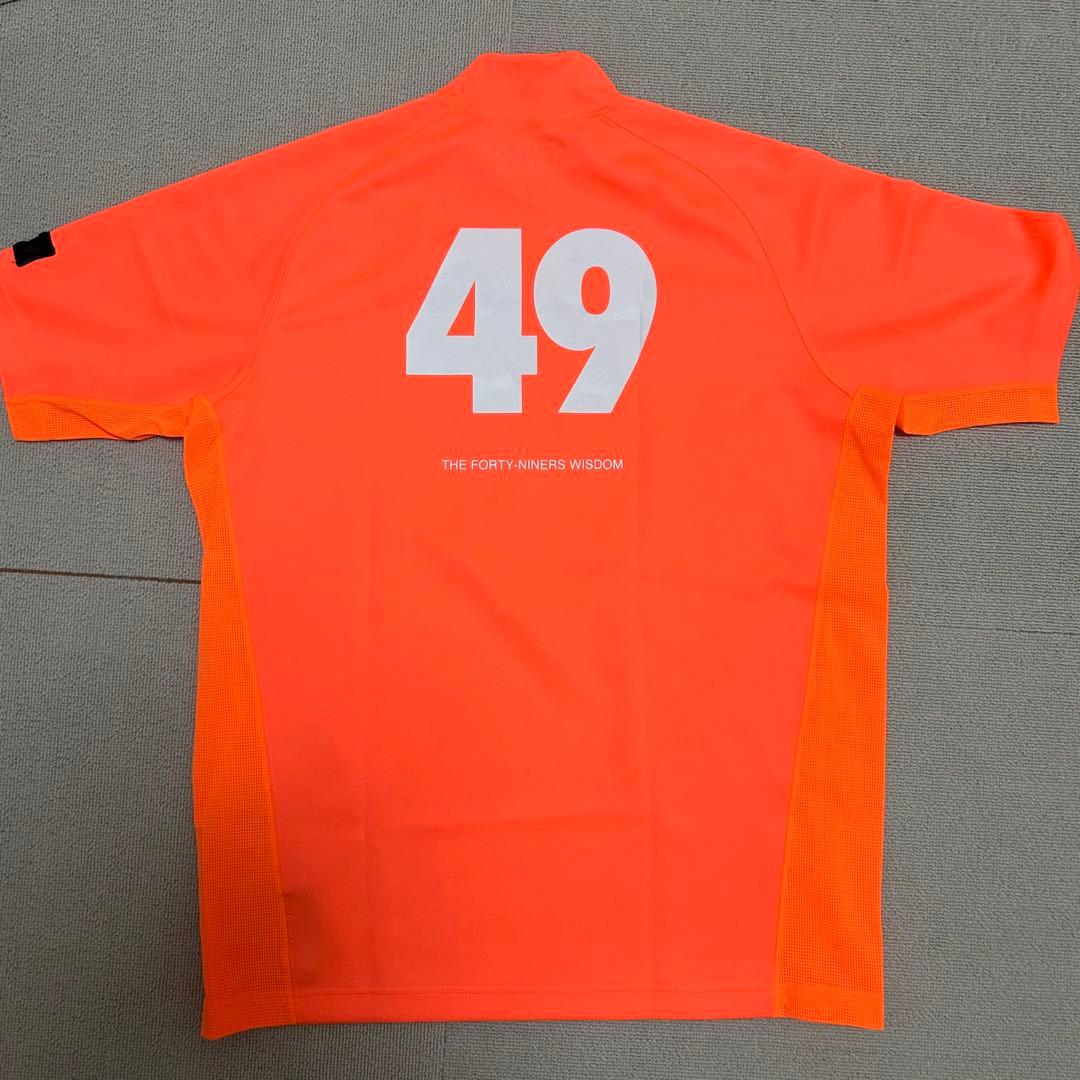 TFW49　モックネック　オレンジ 半袖シャツ