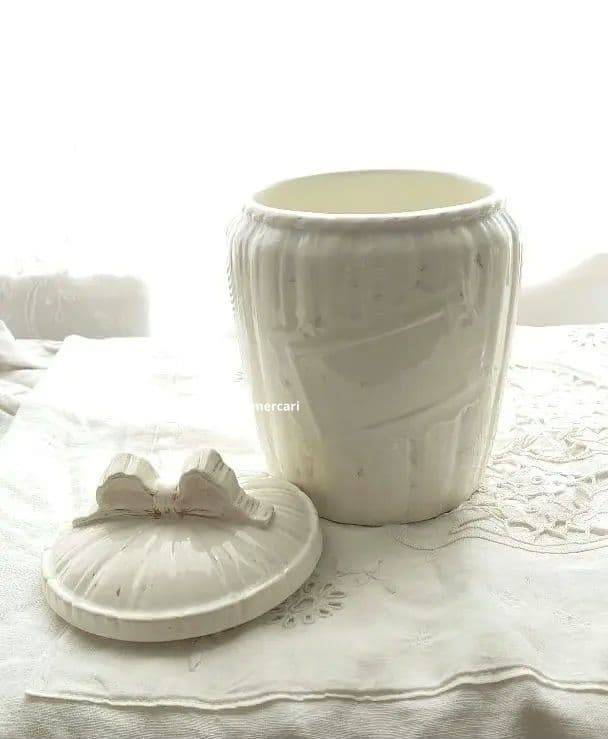 アンティーク リボンキャニスターセット