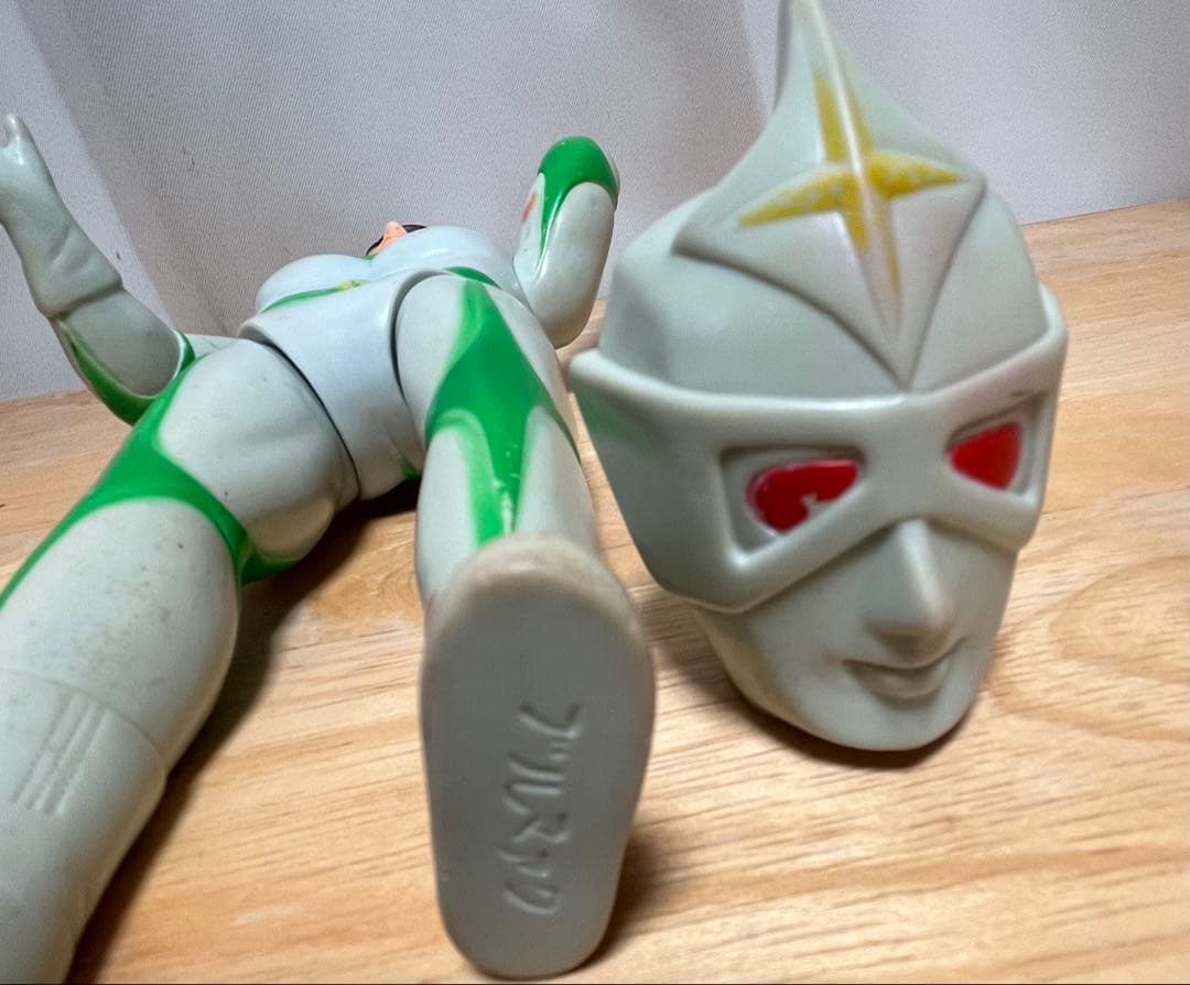 ミラーマン マスク着脱 ソフビ 当時物 レトロ ブルマァク 円谷プロ