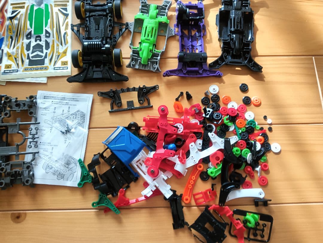 ミニ四駆　ボディ　パーツ　セット ジャンク　未使用多数　タミヤ　ホイール　タイヤ