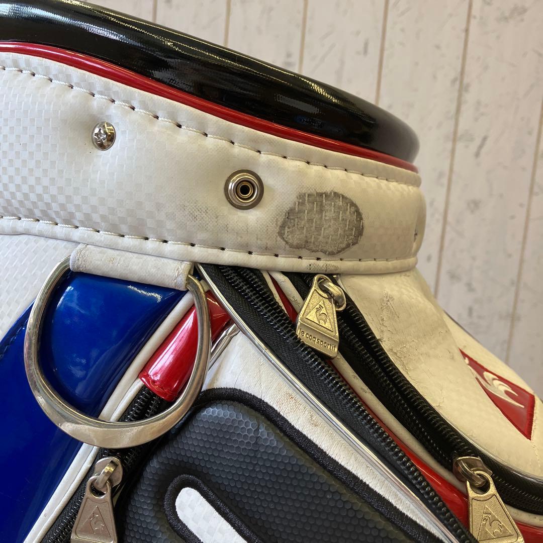 ルコック スポルティフ キャディバッグ ゴルフバッグ ビックロゴ トリコロール