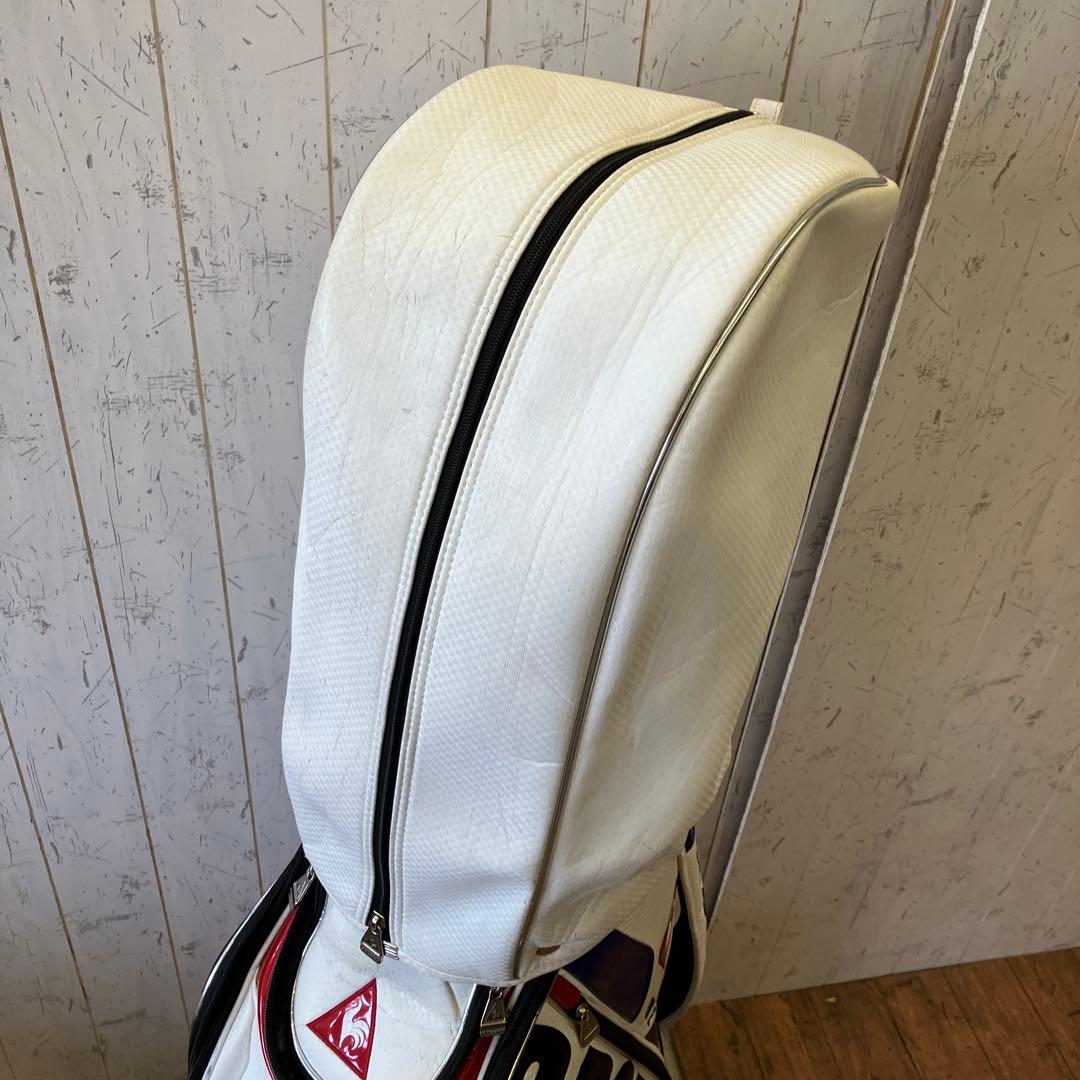 ルコック スポルティフ キャディバッグ ゴルフバッグ ビックロゴ トリコロール