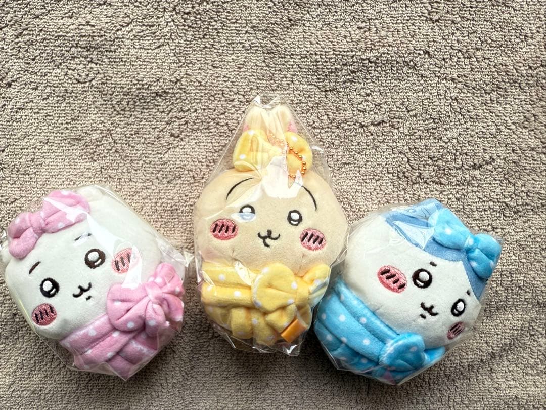 【受注生産】ちいかわ キュッ おくるみぷちミニマスコット 3点セット