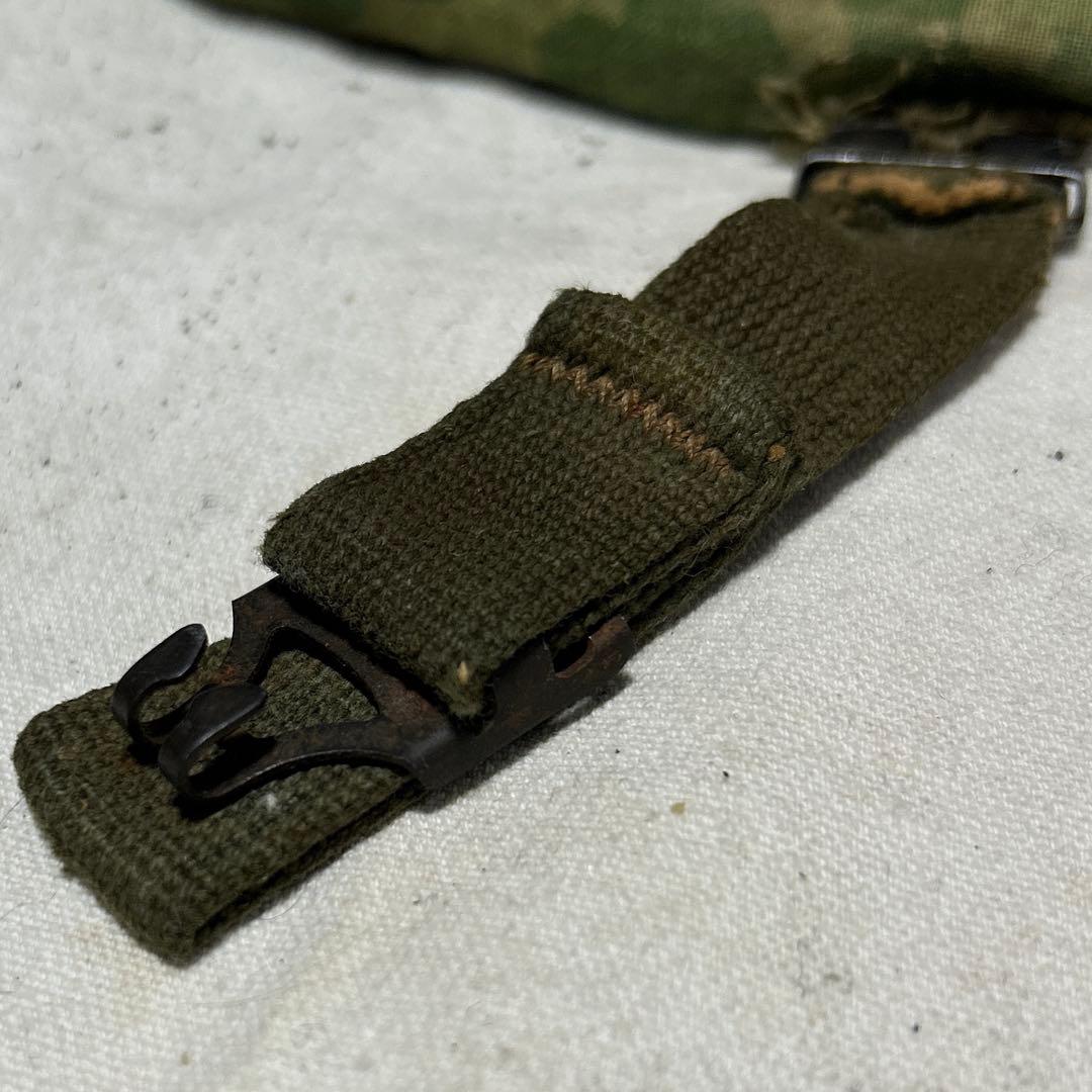 米軍実物 ナム戦 ヘルメットセット M1 ミッチェルカモ デッド汗止め付き