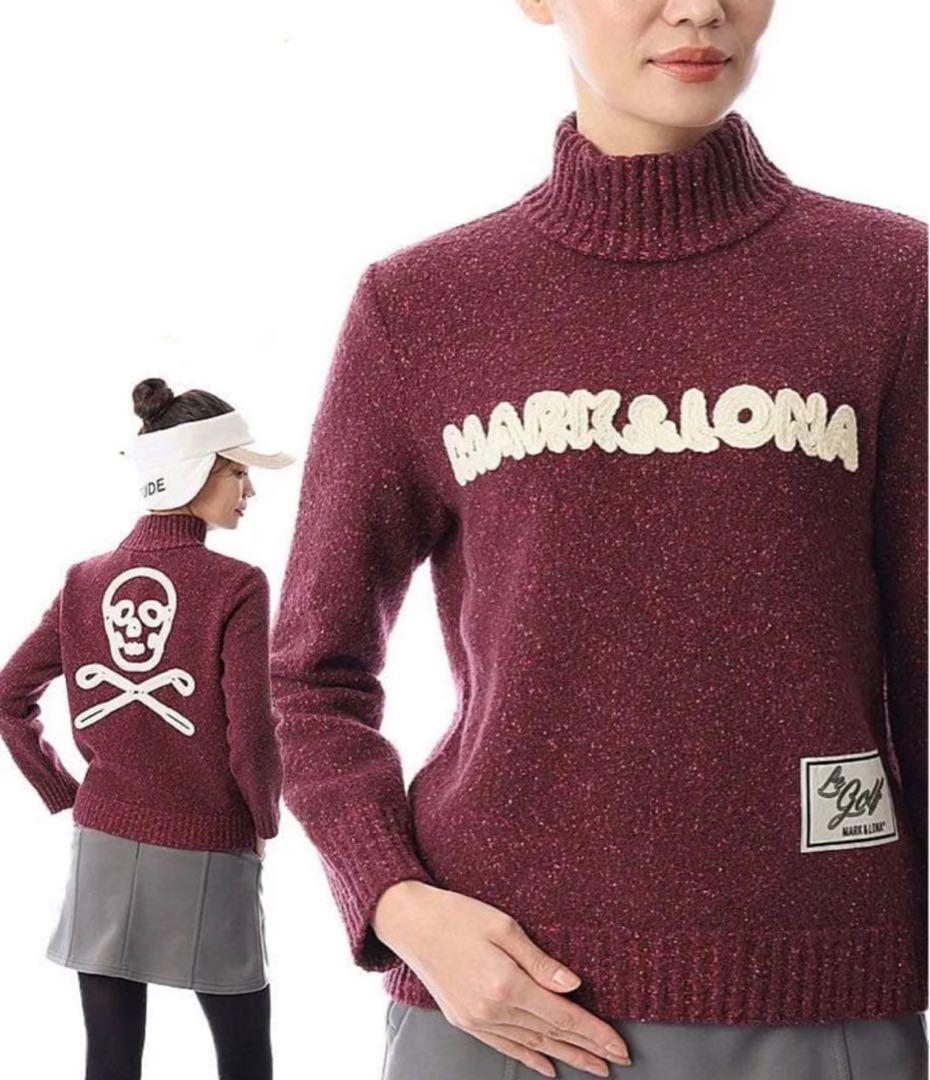 makimaki　マークアンドロナ ゴルフウェア ニット モックネック