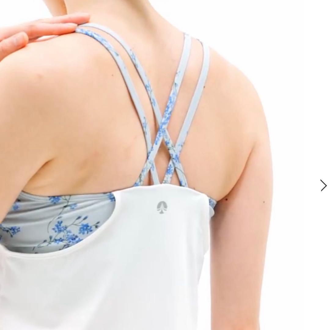 【新品】【SUKALA】スプリングフラワーカバーキャミソール　Mサイズ