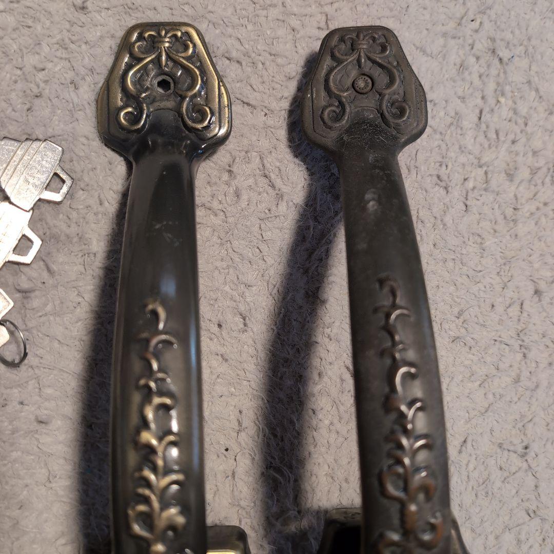 真鍮アンティーク ドアハンドル一式