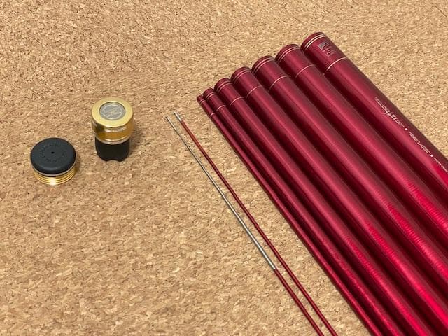 【中古品】 がまかつ がま鮎 パワースペシャルⅣレッド 引抜早瀬90