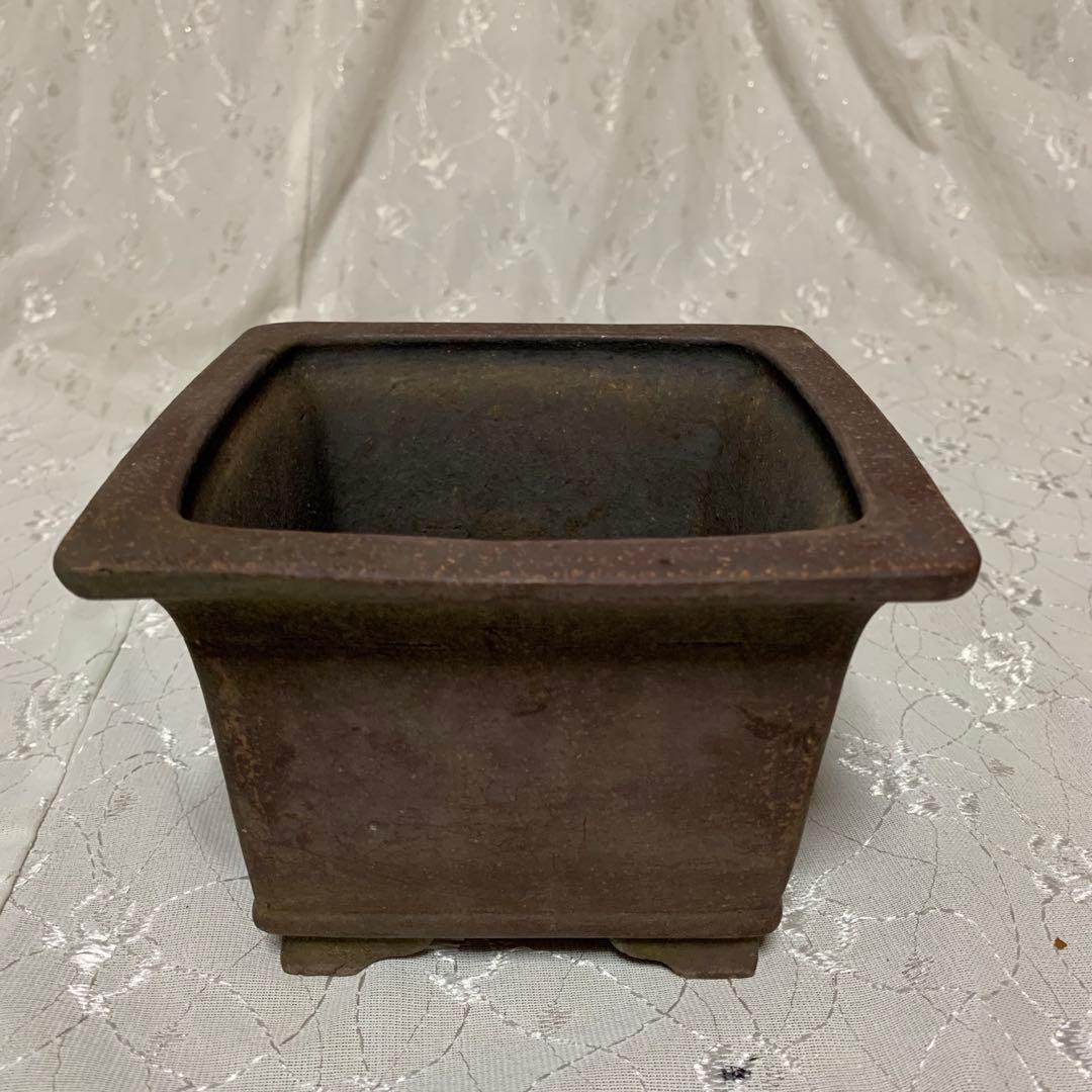 峯山　正方　深め　盆栽鉢