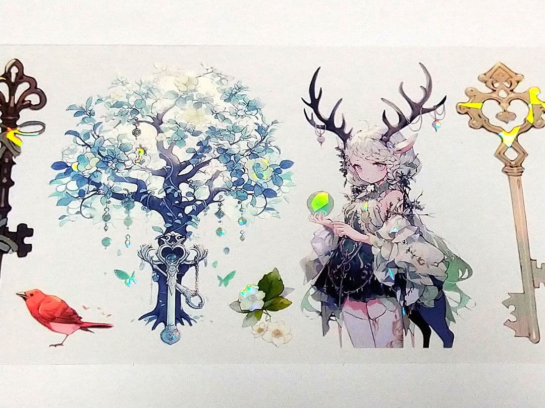 廃盤品✩1131▶迷野仙踪(贝壳光)明镜台切り売り海外人物女の子AIマステ