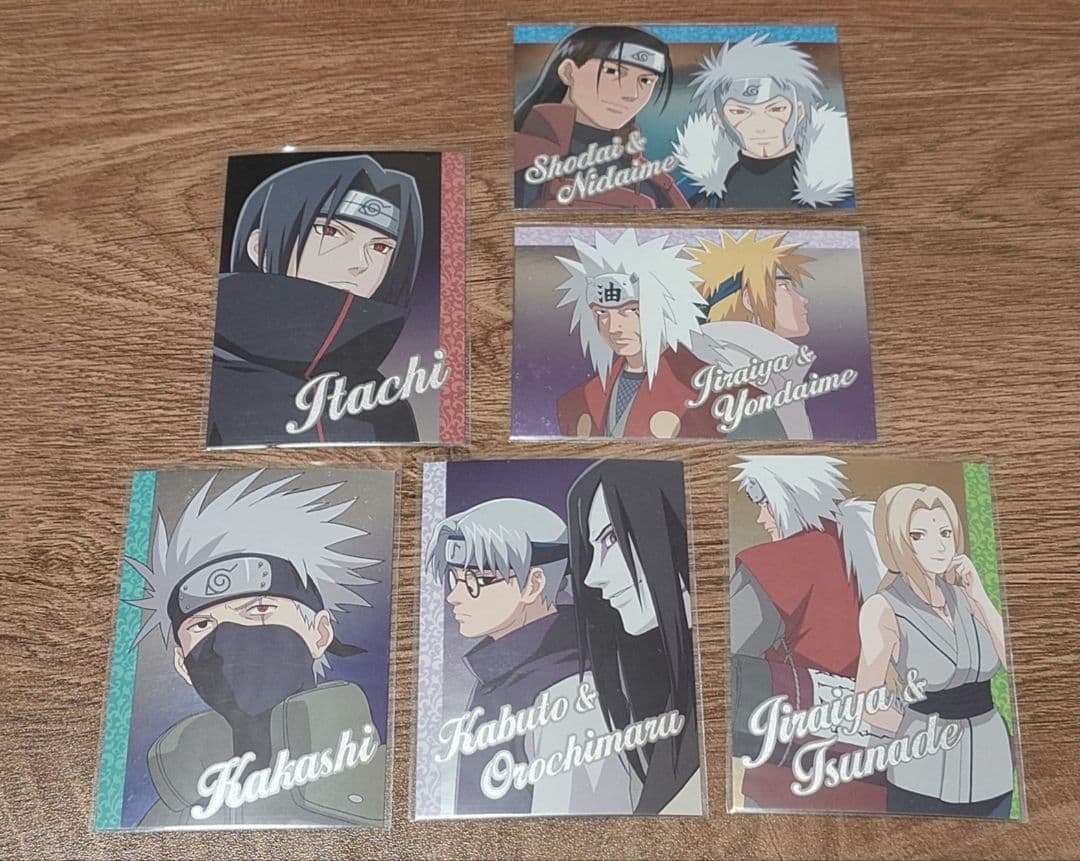 NARUTO ナルト 疾風伝 エッチングカード 6枚セット