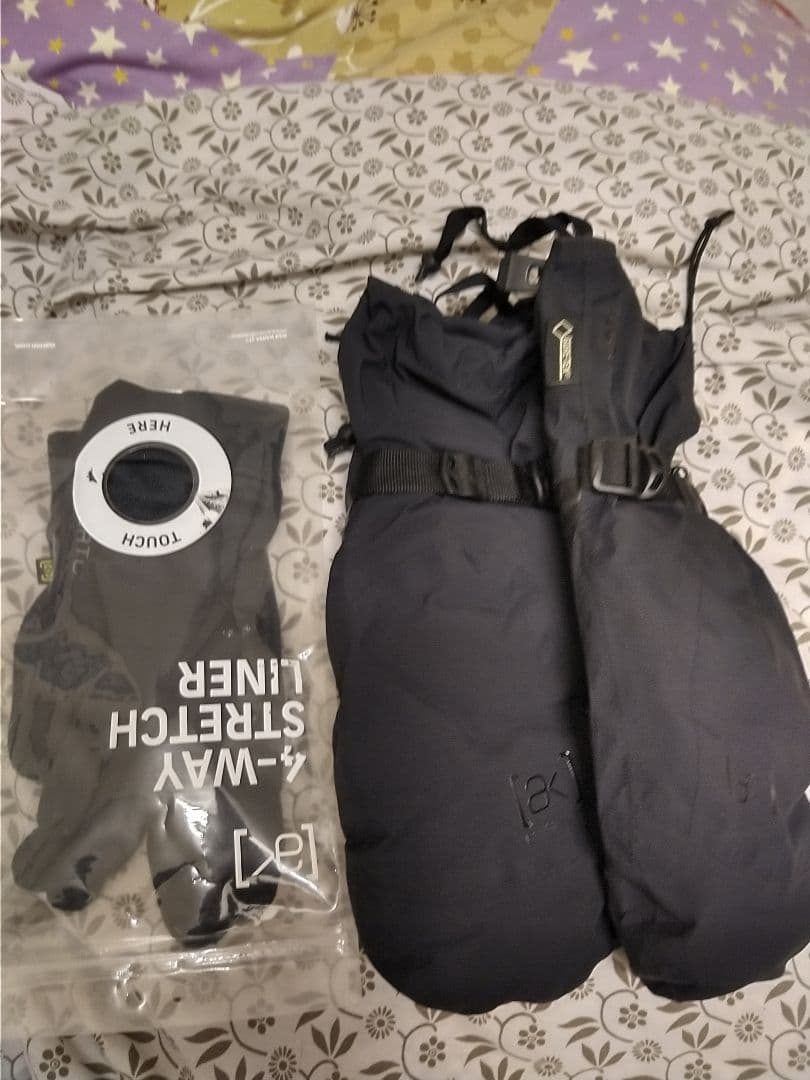 Burton [ak] ブラック ミトン グローブ　Ｌ