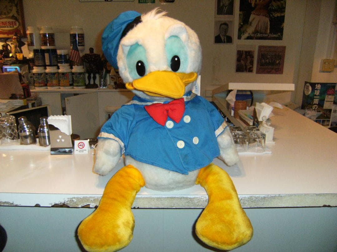 昭和レトロ★日本製★東京ディズニーランド 80センチ ドナルドダック ぬいぐるみ