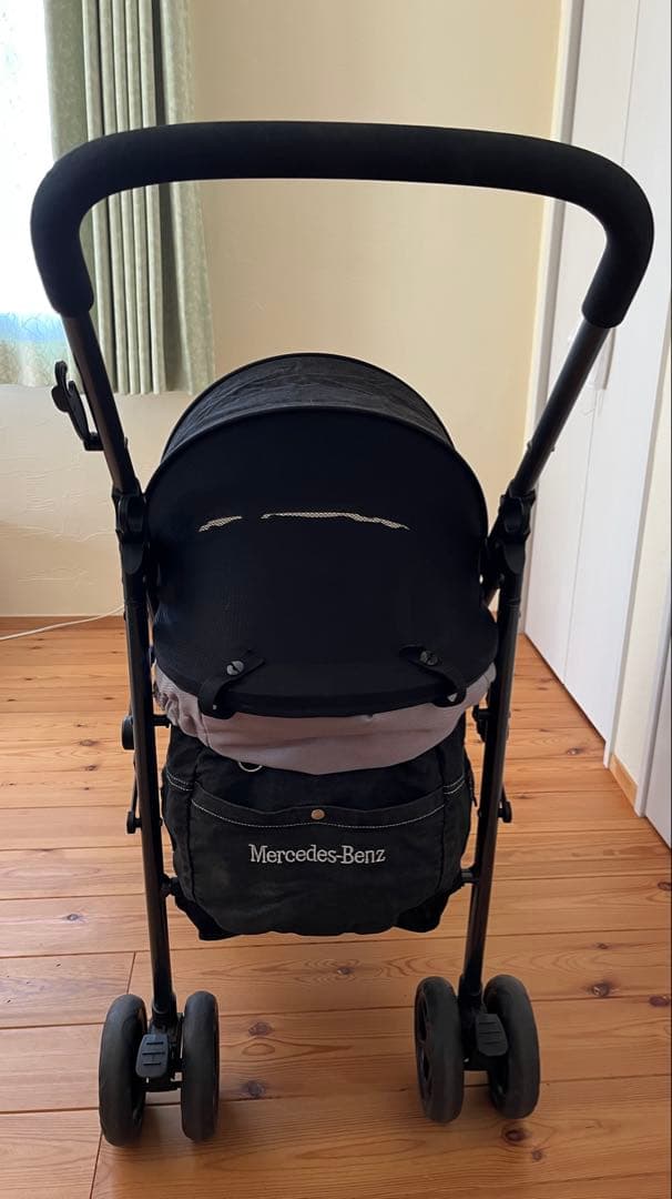 MercedesBenz メルセデスベンツデニム風ペットカート グレー/ブラック