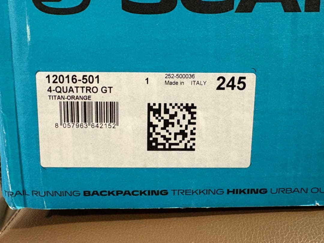 スカルパ クワトロ GT MEN'S 25/26年モデル 新品