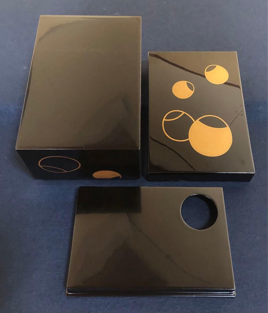 《R》輪島塗 壷々蒔絵 茶箱 茶平一斎 お茶道具6点付 共箱 260203く4