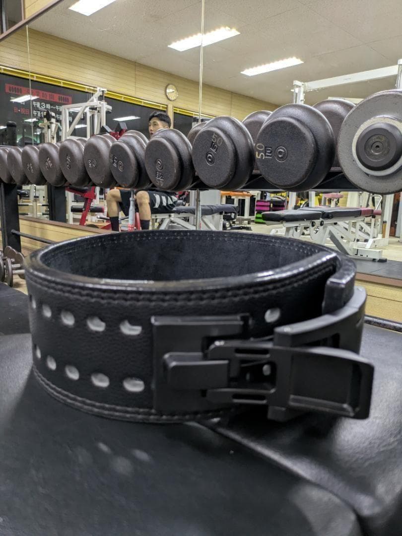 レバーアクションベルト 可変式パワーベルト オールブラック 13ｍｍ Mサイズ