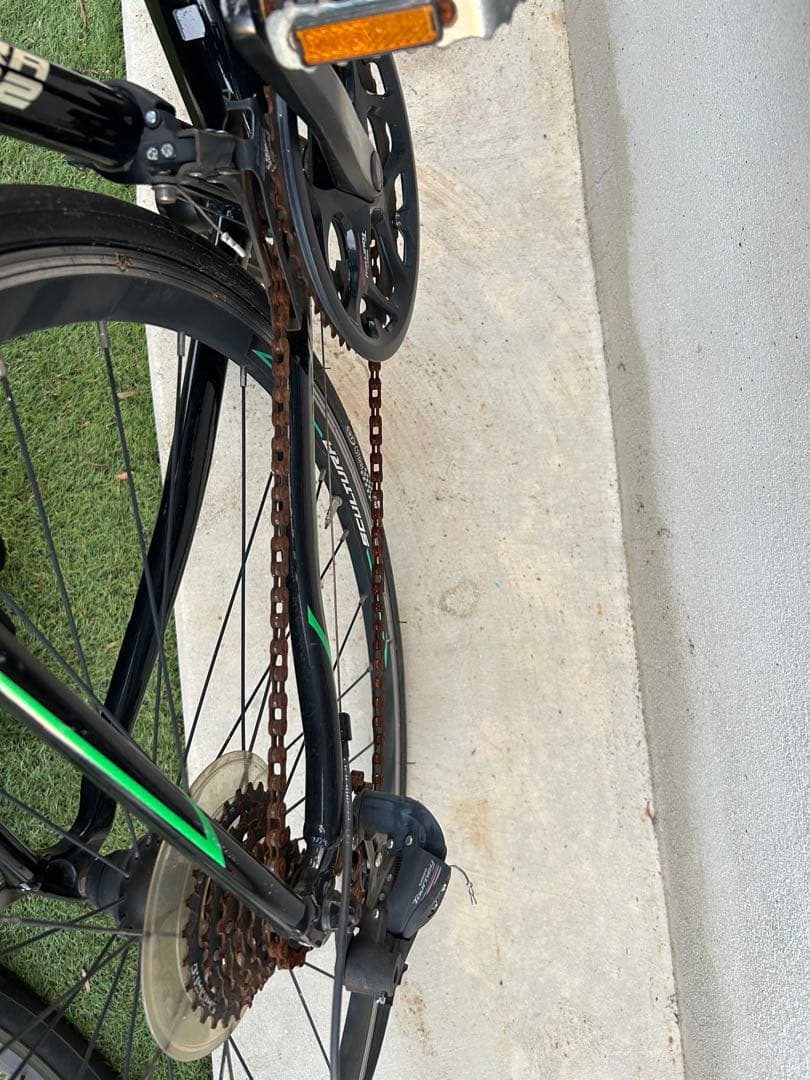 メリダ　ロードバイク ブラック/グリーン