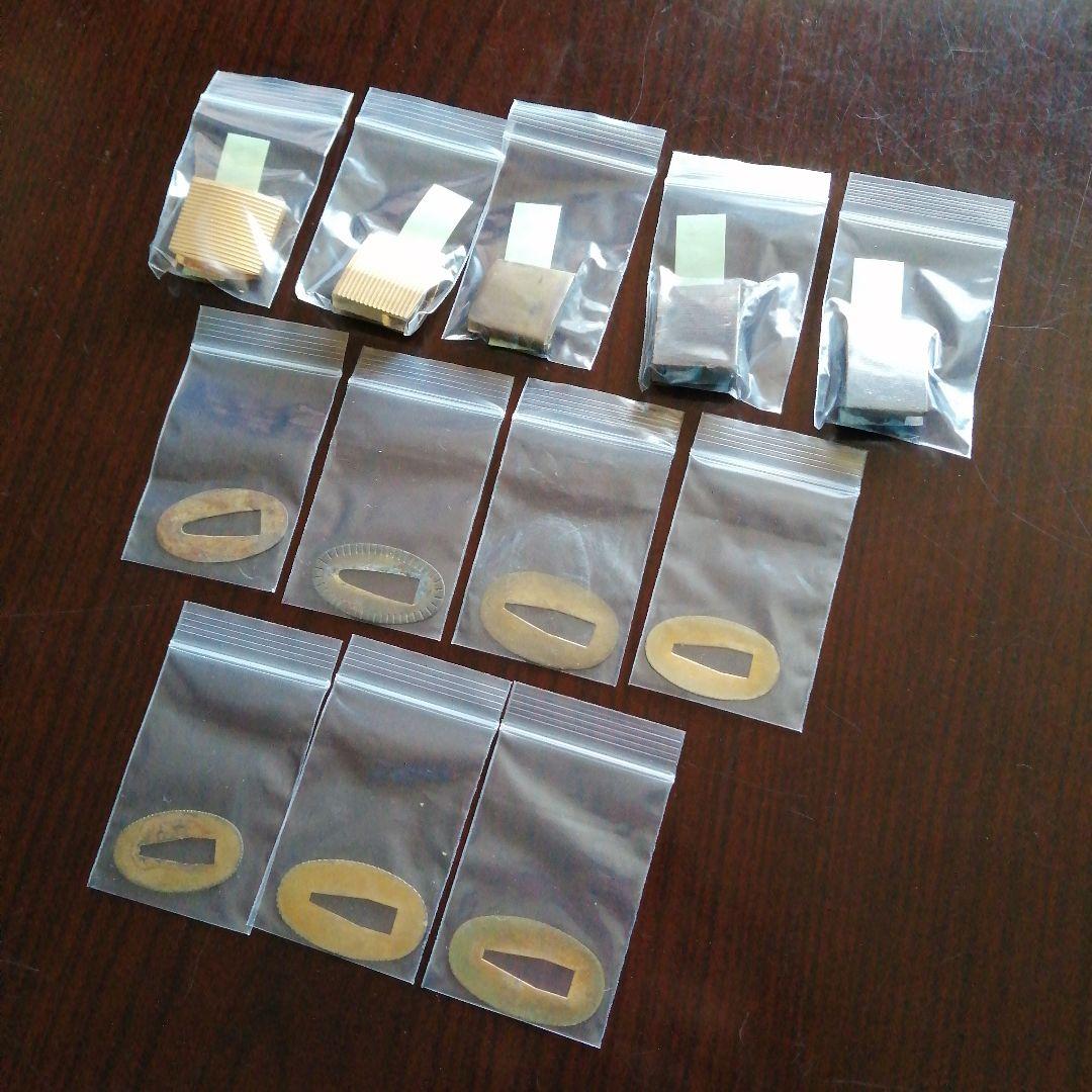 日本刀装具　はばき5個　切羽7個　まとめ売り