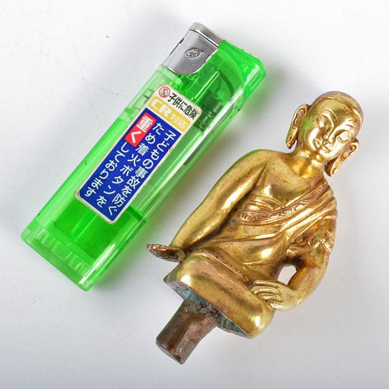 仏教美術　古銅鍍金　阿弥陀如来像　仏像　V　R4402