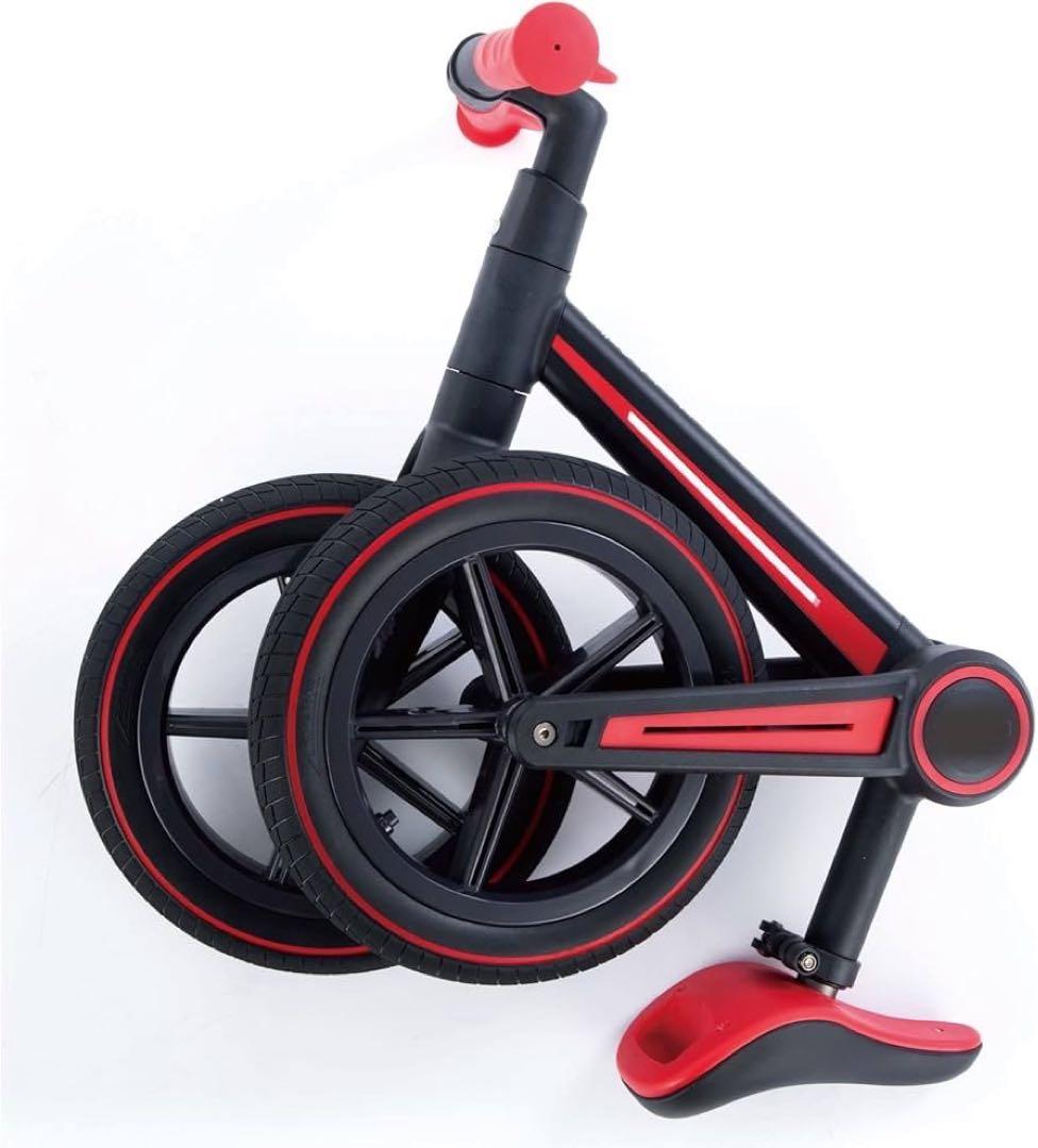 エムエム 折りたたみ式 ファーストバイク 12インチ レッド プッシュバイク