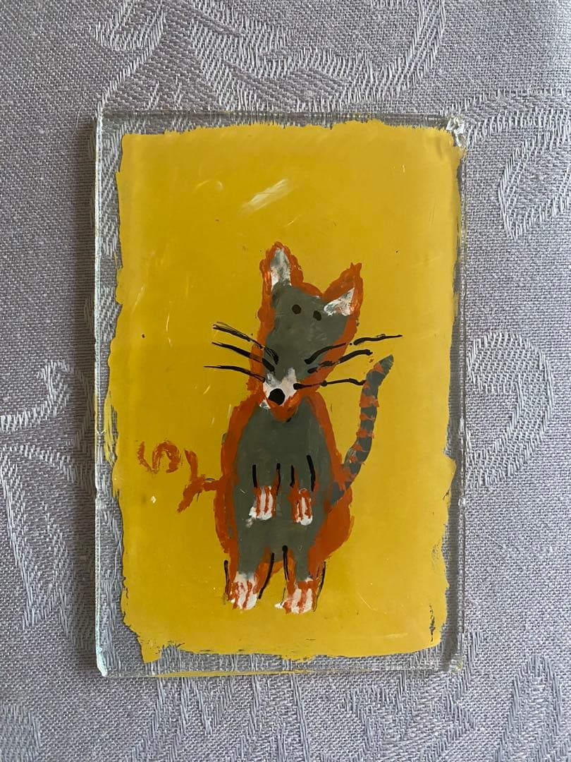 貴重！柚木沙弥郎　アクリル画　鼠