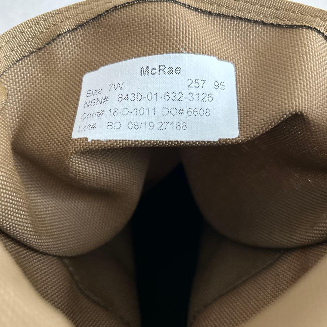 【実物】【未使用新品】USミリタリー　アーミーコンバットブーツ　7W