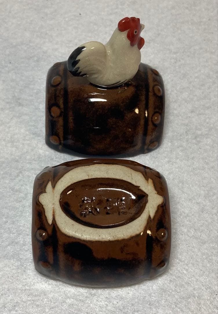 B296h 「辛酉 香合」紀州焼　葵窯　共布共箱　寒川栖豊　南枝庵　茶道具