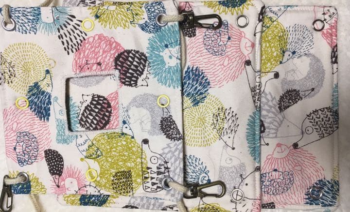 モモンガハウス(ハリネズミ柄Ver.3)   春秋(冬)仕様  厚め 1820円