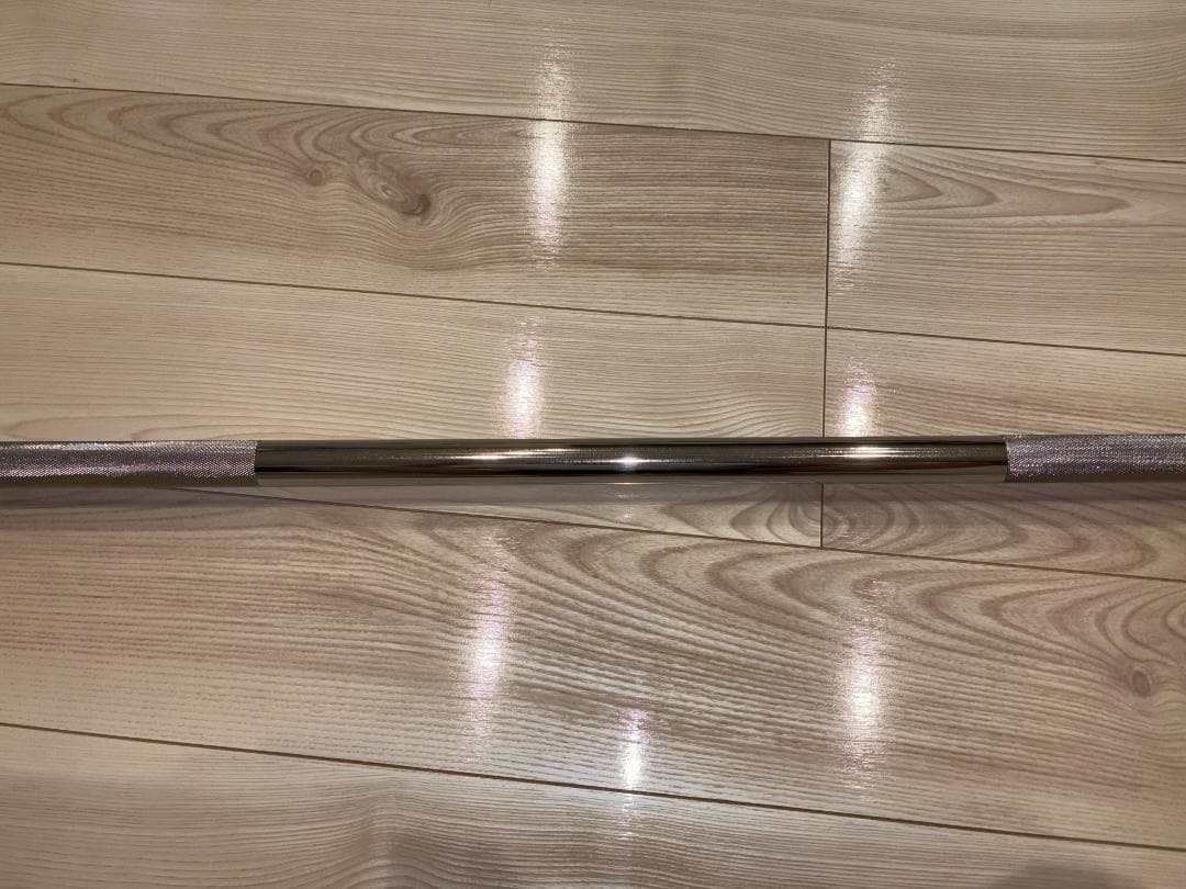 iROTEC オリンピックバーベルシャフト 径50mm 長さ220cm シルバー