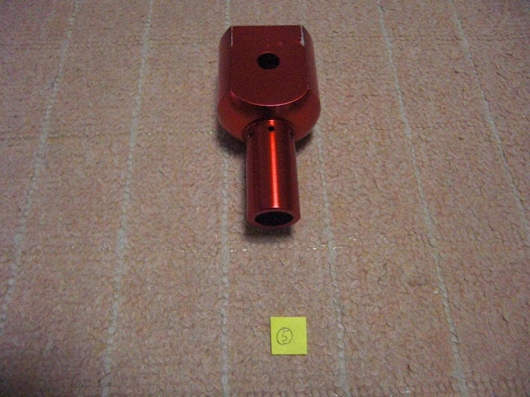 銭屋アルミ石突・ダイワ用・赤色（その⑤）・（巨鯉・大鯉・野鯉・石鯛用）