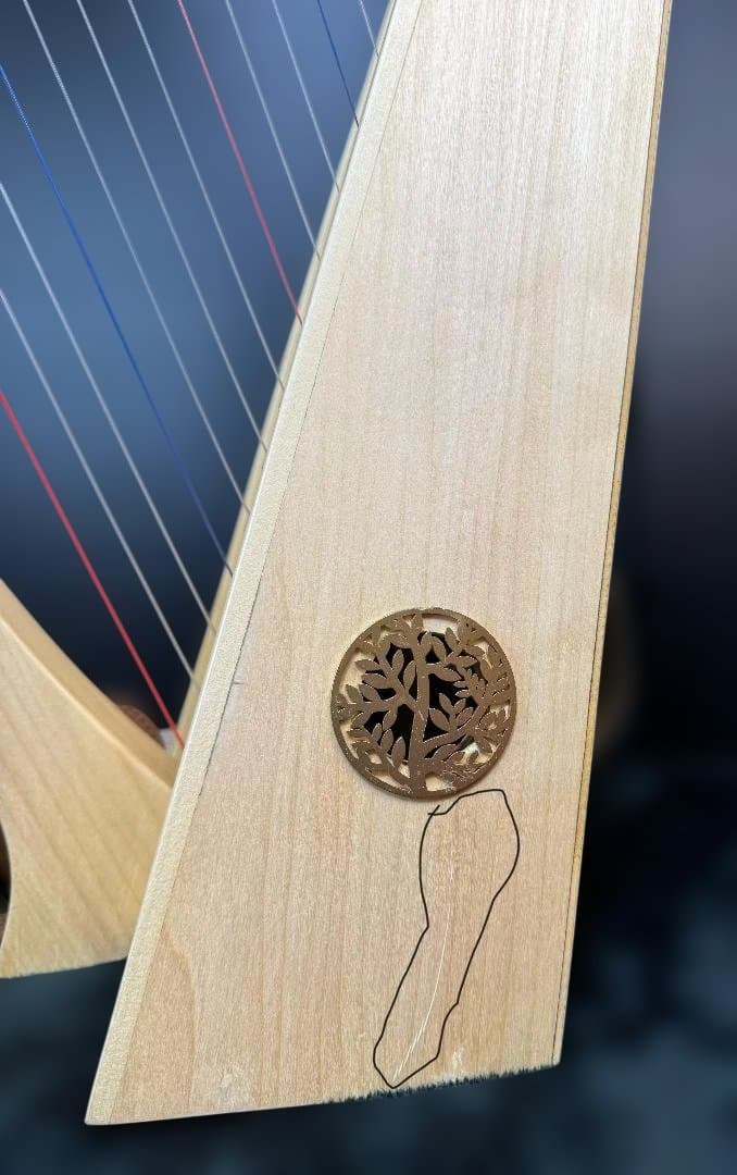 おとつぶハープ ototsubuharp 15弦 ロゼッタ付 定価56,000円