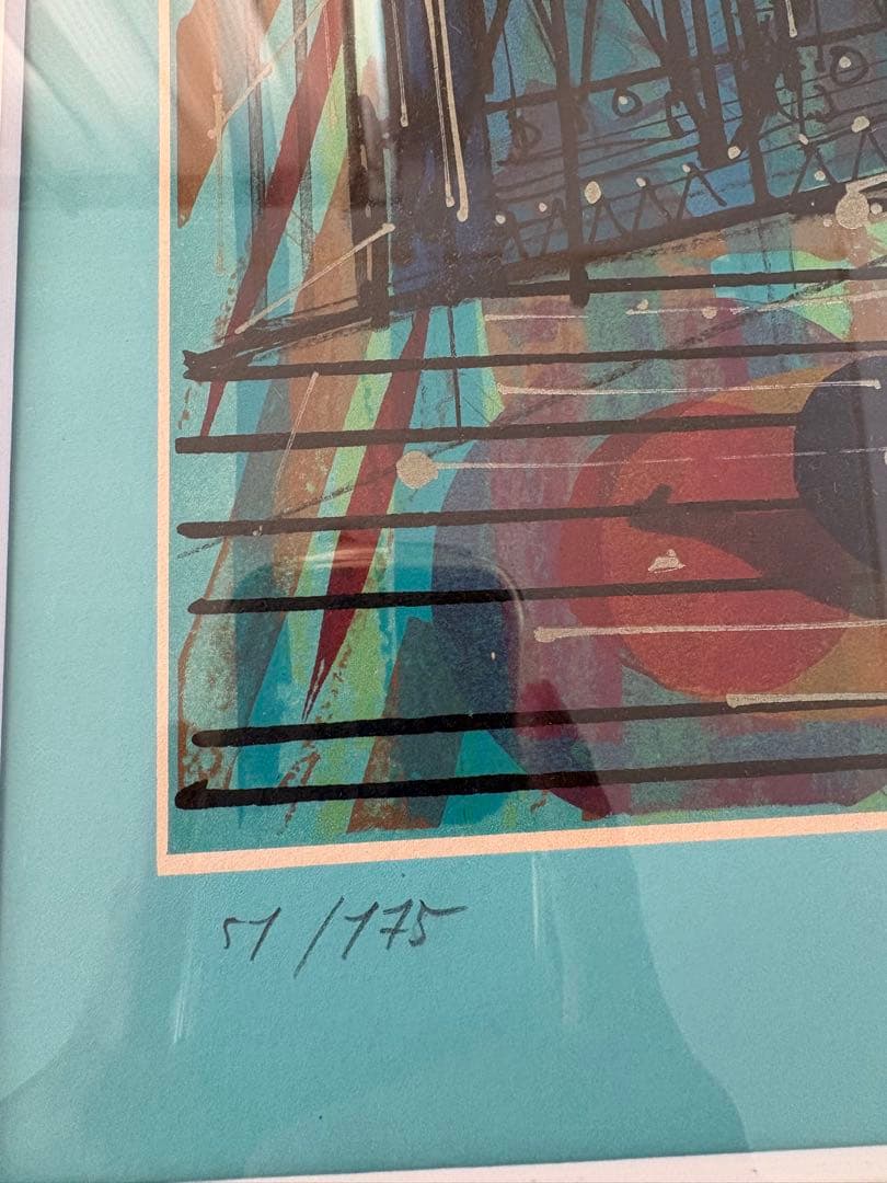 額装 版画「LE MERCENAIRE（戦士）」サイン有 No.50/175