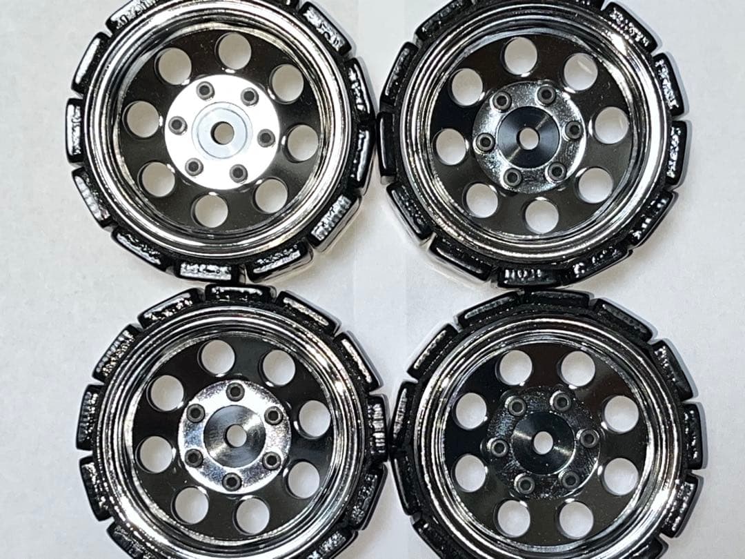 美品★【SSD 1.55インチ スチール 8穴ホイール（クローム）】TF2