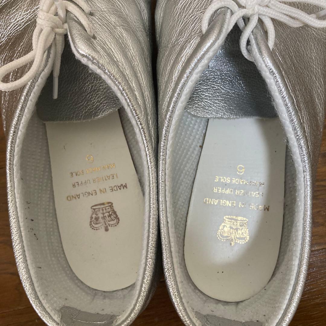 クラウン シルバー ジャズ ダンスシューズ 6 24cm