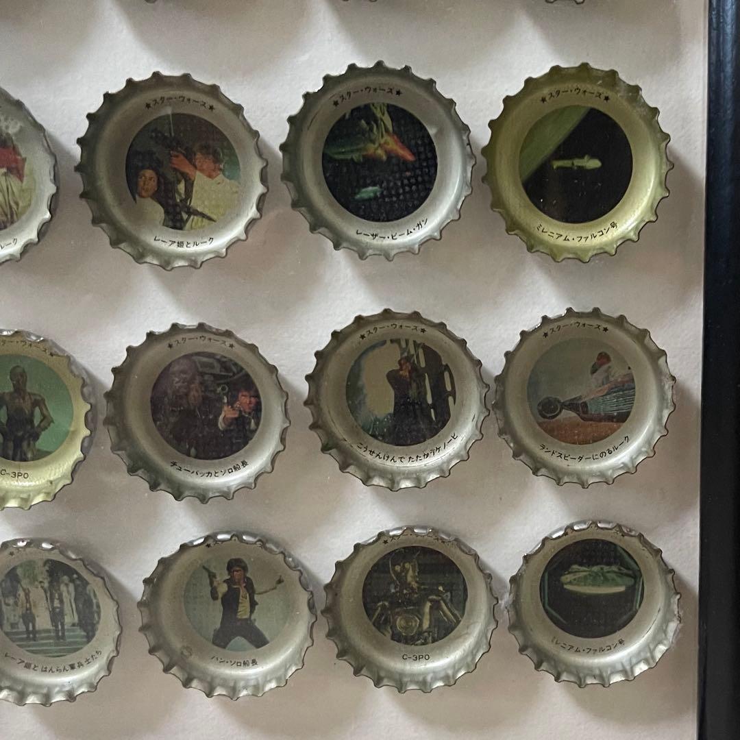 スターウォーズ コカコーラ 王冠 キャップ まとめ売り 額縁付き