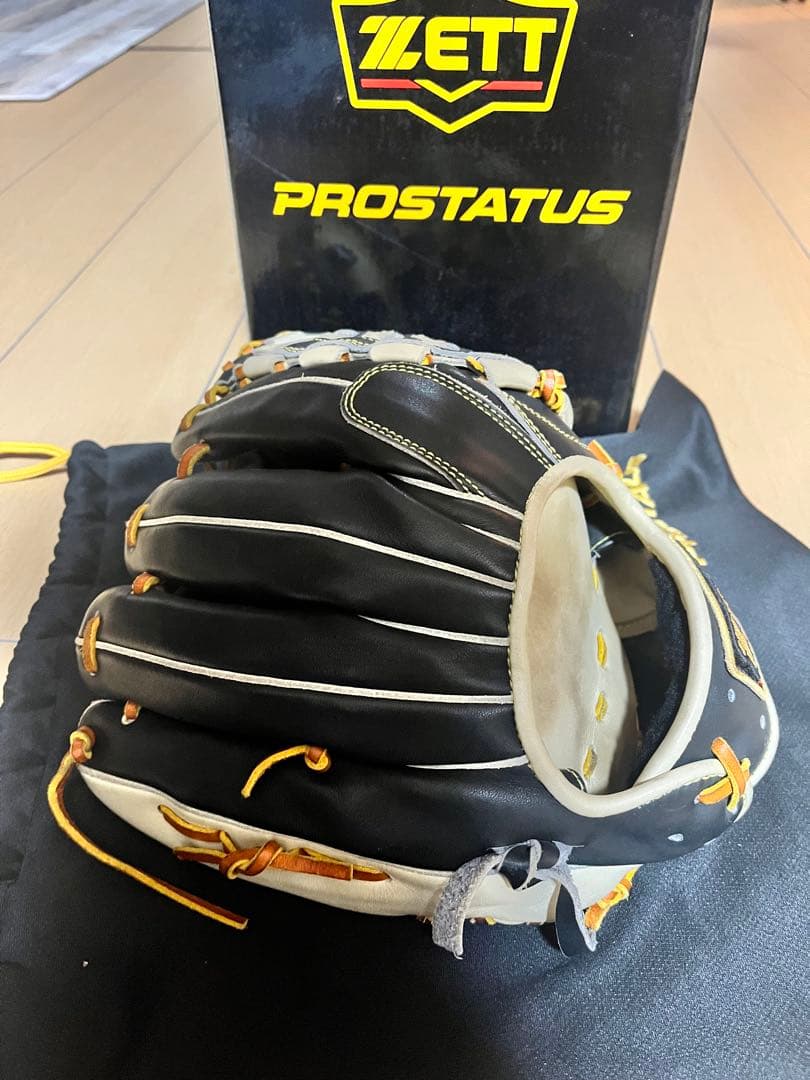 ZETT プロステイタス 軟式 オーダーグラブ 源田モデル 内野手用 【美品】