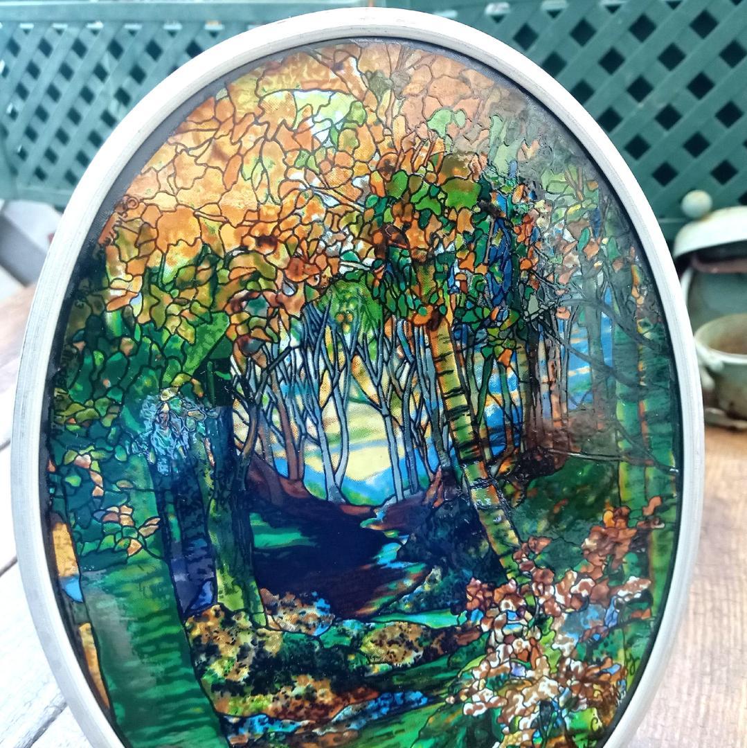 ルイスCティファニー ステンドグラスLandscape秋景グラスマスターズ社