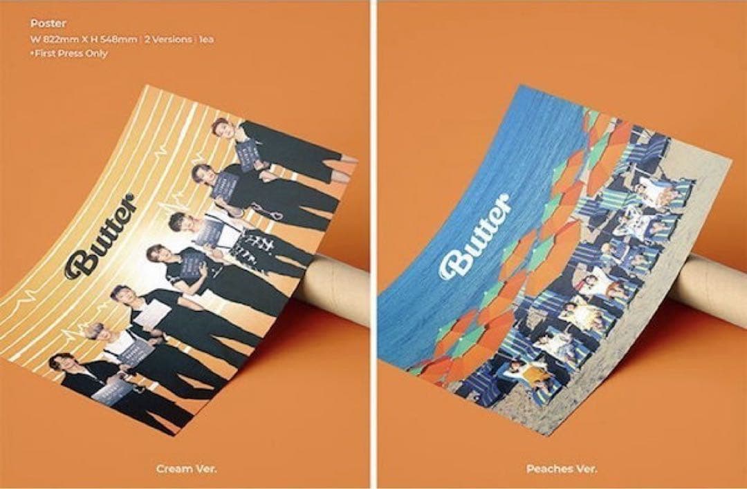 bts butterアルバム&ポスター4枚