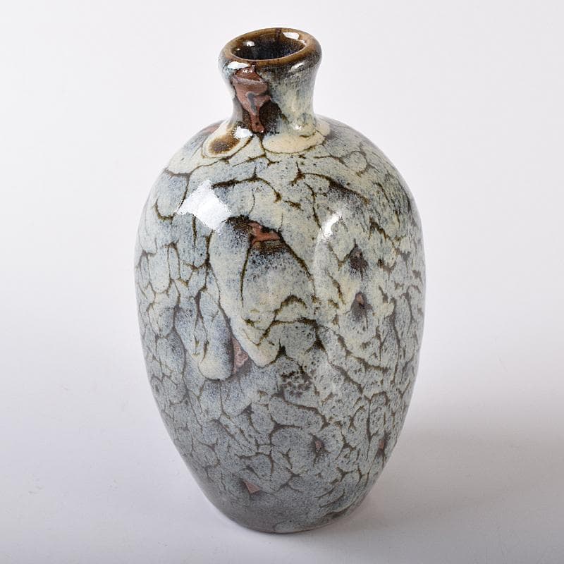 薩摩焼　古薩摩　蛇蝎釉　徳利壷　時代箱付　V　R8202